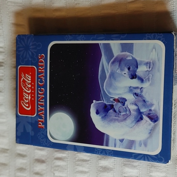 2/$30 2005 Collectible Coca- Cola Polar Bears Tin with 2 decks of Playing Cards - Picture 5 of 9